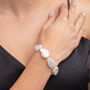 Shinju Gold Real Baroque Freshwater Pearl Bracelet, thumbnail 2 of 5