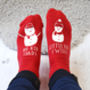 Personalised Snowman And Me Socks, thumbnail 2 of 4