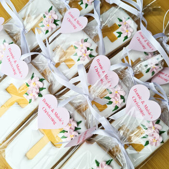 Personalised Christening Favours, Six Baptism Biscuits, 6 of 11
