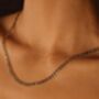 Figaro Chain Necklace Silver Gift, thumbnail 4 of 6