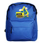 Personalised Digger Blue Backpack, thumbnail 2 of 2