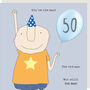50th Birthday Boy The Man Card, thumbnail 1 of 1