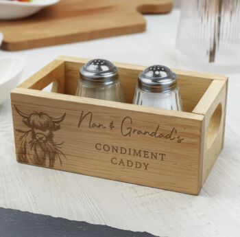Personalised Highland Cow Mini Wooden Storage Crate, 2 of 5