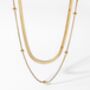 Dainty 18 K Gold Plated Chain Choker Necklace, thumbnail 2 of 5
