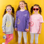 Children's Personalised Scribble Smiley Sweatshirt, thumbnail 2 of 12