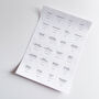 Small Round White Waterproof Personalised Labels, thumbnail 5 of 9