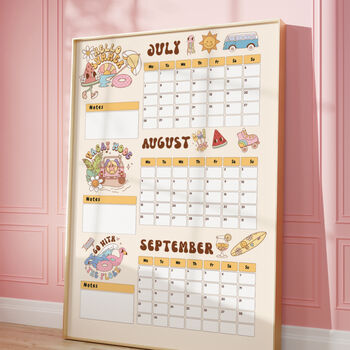 Retro Summer Holiday Planner 2025, Summer Bucket List, 5 of 10