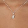 Sterling Silver Penguin Charm Necklace, thumbnail 5 of 6