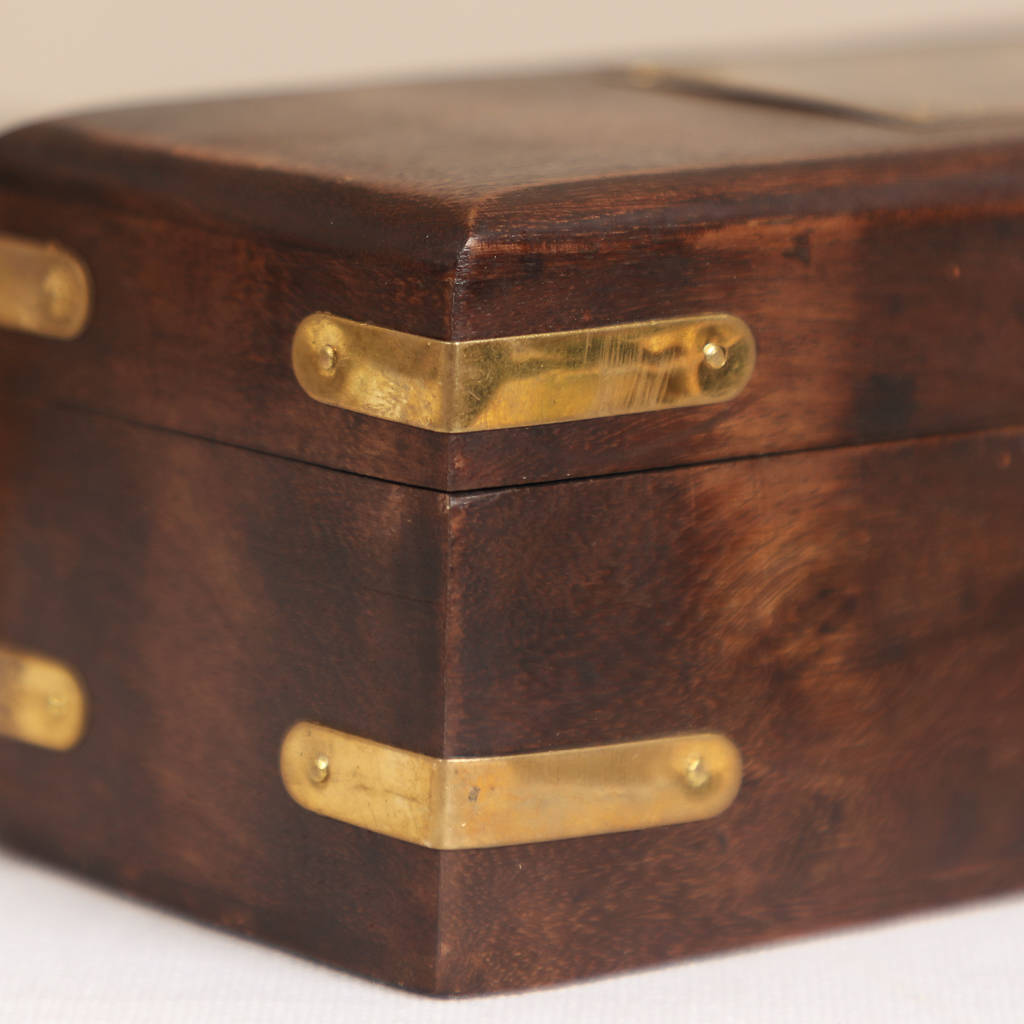 personalised antique style telescope in wooden box by dibor