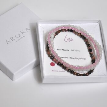Love And Self Love Stacking Bracelet Set, 3 of 5