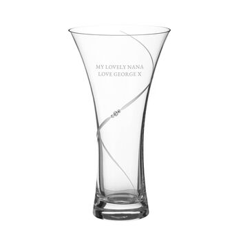 Personalised Vase With Swarovski Crystals, 7 of 7
