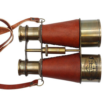 Personalised Bronze Binoculars With Leather Case, 5 of 12