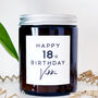 Personalised 18th Birthday Soy Wax Candle Gift Choice Of Fragrance, thumbnail 3 of 10