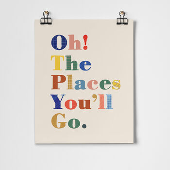 Oh The Places You'll Go Children's Fine Art Print, 3 of 3