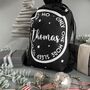 Personalised Christmas Eve Bag Two Natural With Black, thumbnail 2 of 12