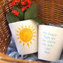 Sunshine Personalised Teacher Plant Pot With Seeds, thumbnail 1 of 3