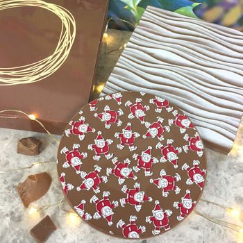 Chocolate Christmas Santa Gift Personalised Message, 2 of 4