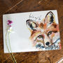 Inky Fox Glass Worktop Saver With Optional Message, thumbnail 5 of 7