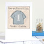 Personalised Football Shirt Father's Day Card, thumbnail 1 of 9