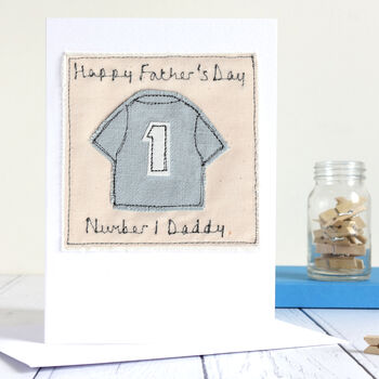 Personalised Football Shirt Birthday Card For Him, Dad, Grandad, 12 of 12