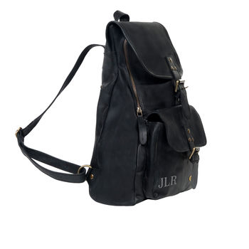 Personalised Leather Explorer Backpack/Rucksack, 4 of 11