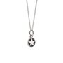 Mini Black Star Enamel Necklace Sterling Silver, thumbnail 1 of 5