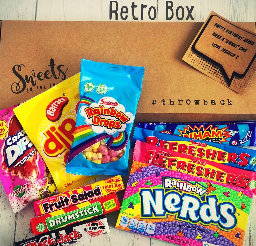 personalised letterbox sweets gift box by sweets in the post