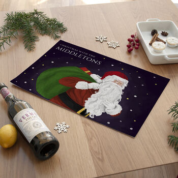 Personalised Traditional Santa Placemat, 5 of 5