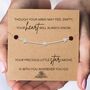 Baby Loss Gift With A Gold Plated Or Silver Plated Star Bracelet And Card, thumbnail 2 of 4