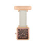 Square Leather Nurse Fob Watch, thumbnail 3 of 6