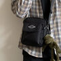 Adjustable Strap Unisex Black Crossbody Bags For Dad, thumbnail 4 of 8