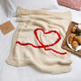 Valentines Blanket Easy Knitting Kit, thumbnail 1 of 8