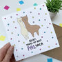 Personalised Best Friend Alpaca Card, thumbnail 2 of 2