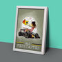 F1 Driver And Car Poster, thumbnail 2 of 4