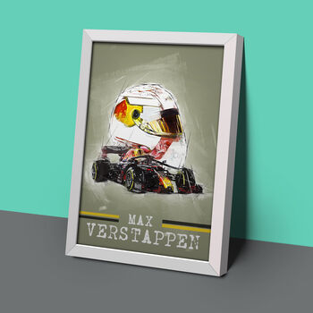 F1 Driver And Car Poster, 2 of 4