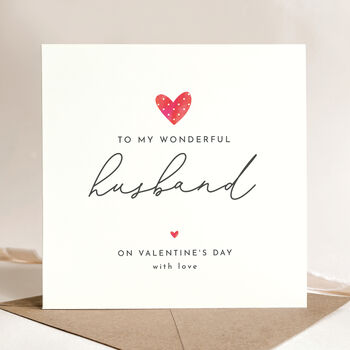 Valentine's Day Card: Red Polkadot Heart Design, 2 of 5