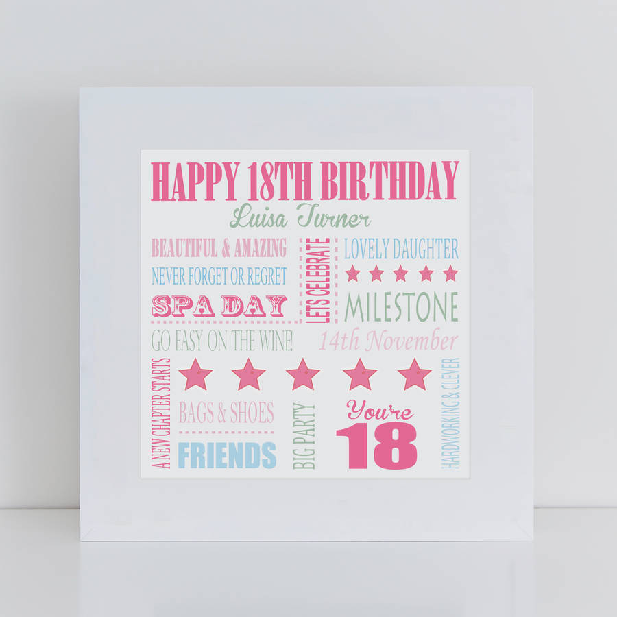 18th birthday milestone card for her by lisa marie designs ...