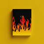 Personalised Custom Name Black Flame A5 Notebook, thumbnail 2 of 5
