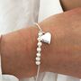 Personalised Freshwater Pearl Silver Plated Bracelet, thumbnail 5 of 5