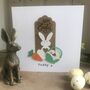 Personalised Bunny With Heart Easter Card, thumbnail 3 of 7