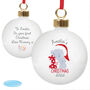 Personalised Tiny Tatty Teddy 'My 1st Christmas' Bauble, thumbnail 3 of 3