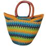 Natural Handwoven Market Basket, thumbnail 2 of 3