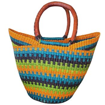 Natural Handwoven Market Basket, 2 of 3