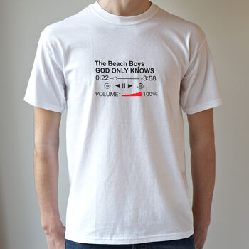 Personalised Favourite Song Download T Shirt, 2 of 7
