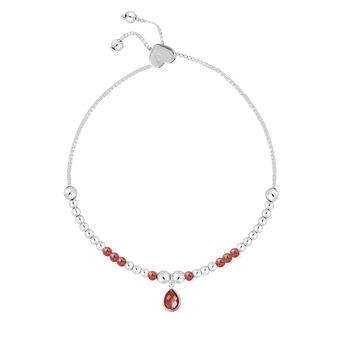 January Garnet Birthstone Charm Bracelet Gift, 2 of 4