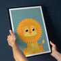 Personalised Kids Lion Art Print, thumbnail 7 of 7