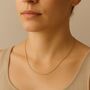 9ct Yellow Gold Light Spiga Chain – 16in To 20in, thumbnail 1 of 8