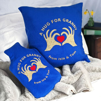 A Hug For Granny Personalised Cushion Isolation Gift, 2 of 3