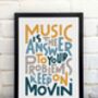 Music Is The Answer Print, thumbnail 2 of 11