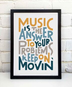 Music Is The Answer Print, 2 of 11